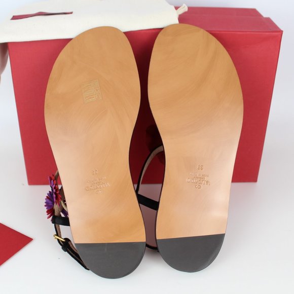 NEW VALENTINO GARAVANI Floral Sandals - Picture 14 of 16